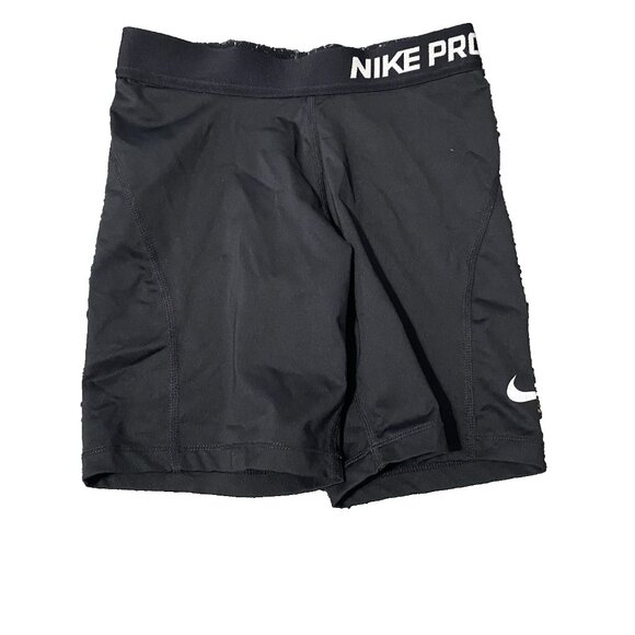 Nike Pro Tight Athletic Shorts Workout Gym Training Women Medium 22x6 - Picture 1 of 4